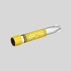 PROVETTA VACUETTE&#174; 9 ml urine CCM, 16x100 tappo giallo-anello nero, fondo conico