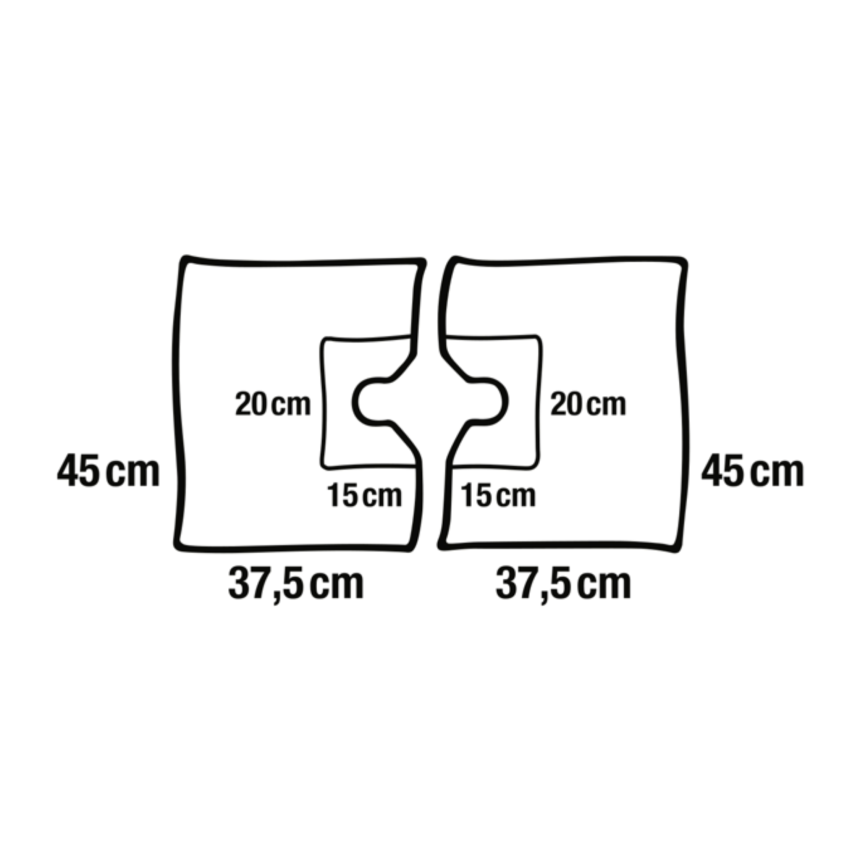 Foliodrape Protect Chiffons perfor&amp;#233;s 2 couches autocollants 45 x 75 cm, &amp;#216; variable, 130pcs.