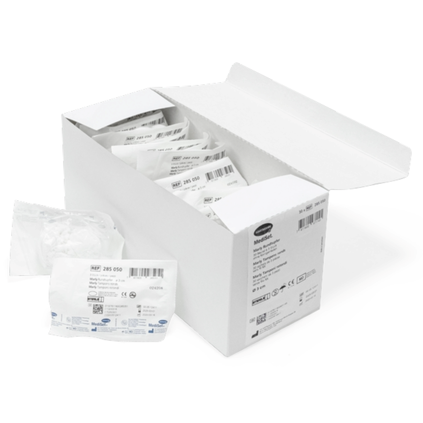 MediSet Rundtupfer 3cm steril - 30x3Stk.