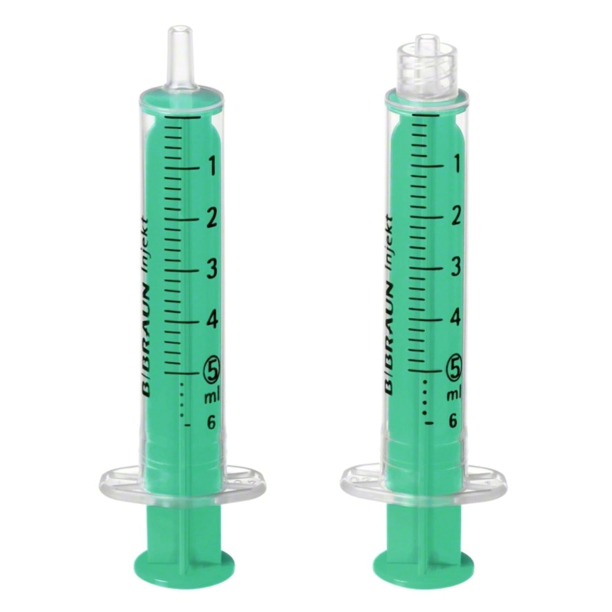 Siringa iniezione verde 20ml 2pz Luer eccentrica 100pz.