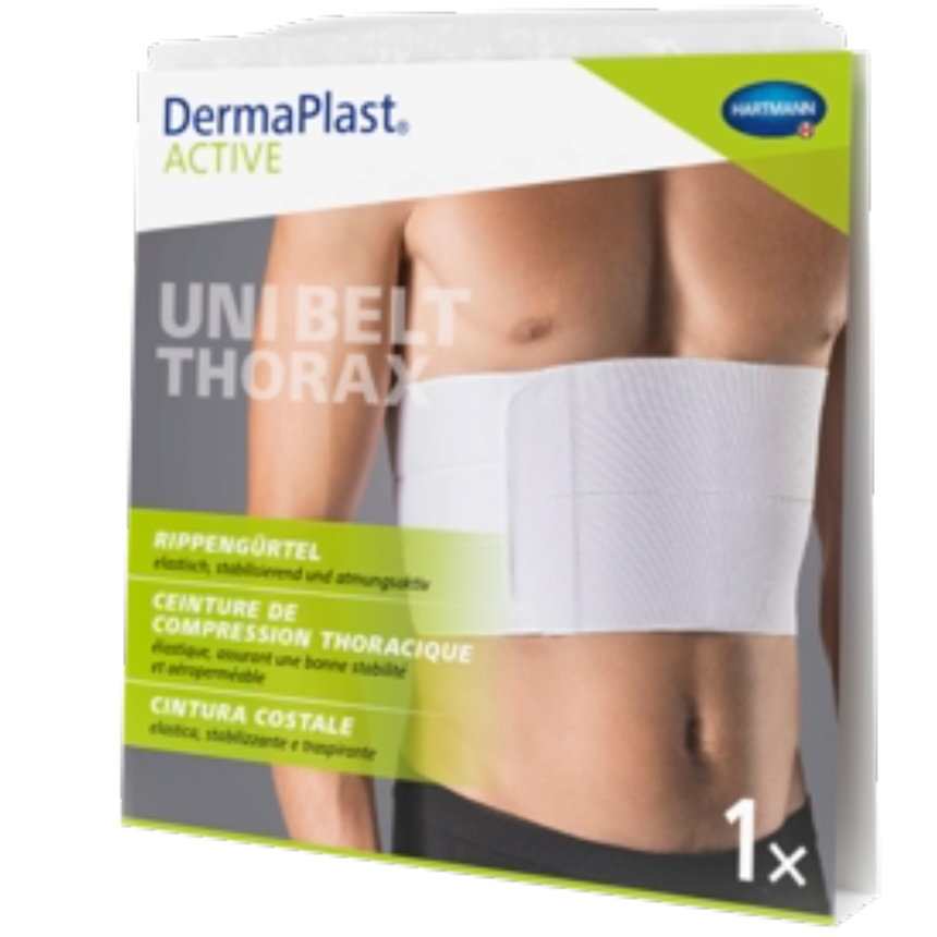 Dermaplast, Rippeng&amp;#252;rtel Mann, weiss,120-150cm, 1Stk.