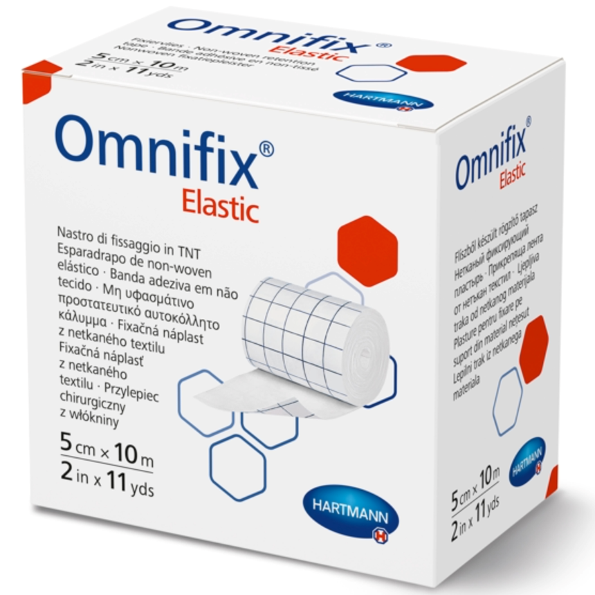 Omnifix elastic, Fixierflies, Verbandfixierung, 5cmx10m, 1 Rolle