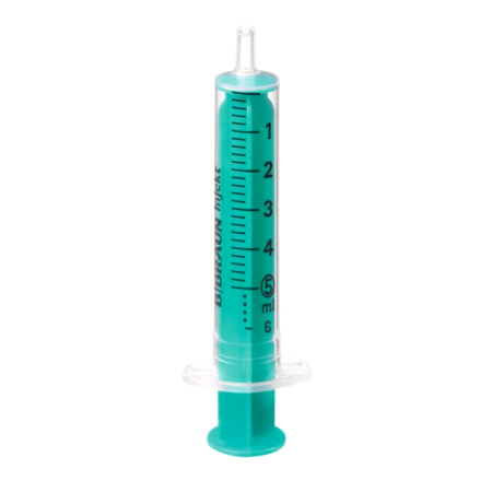 Siringa iniezione verde 5ml 2pz Luer eccentrica 100pz.