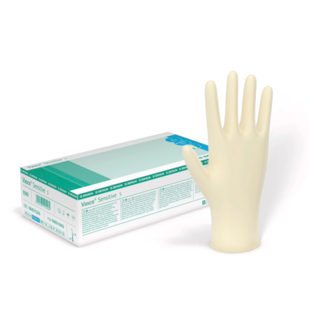 Handschuhe Vasco sensitive Latex weiss Gr.M 100 Stk.