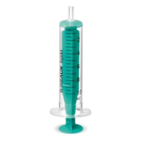 Injection syringe green 10ml 2-part luer lock off-centered 100 pcs.